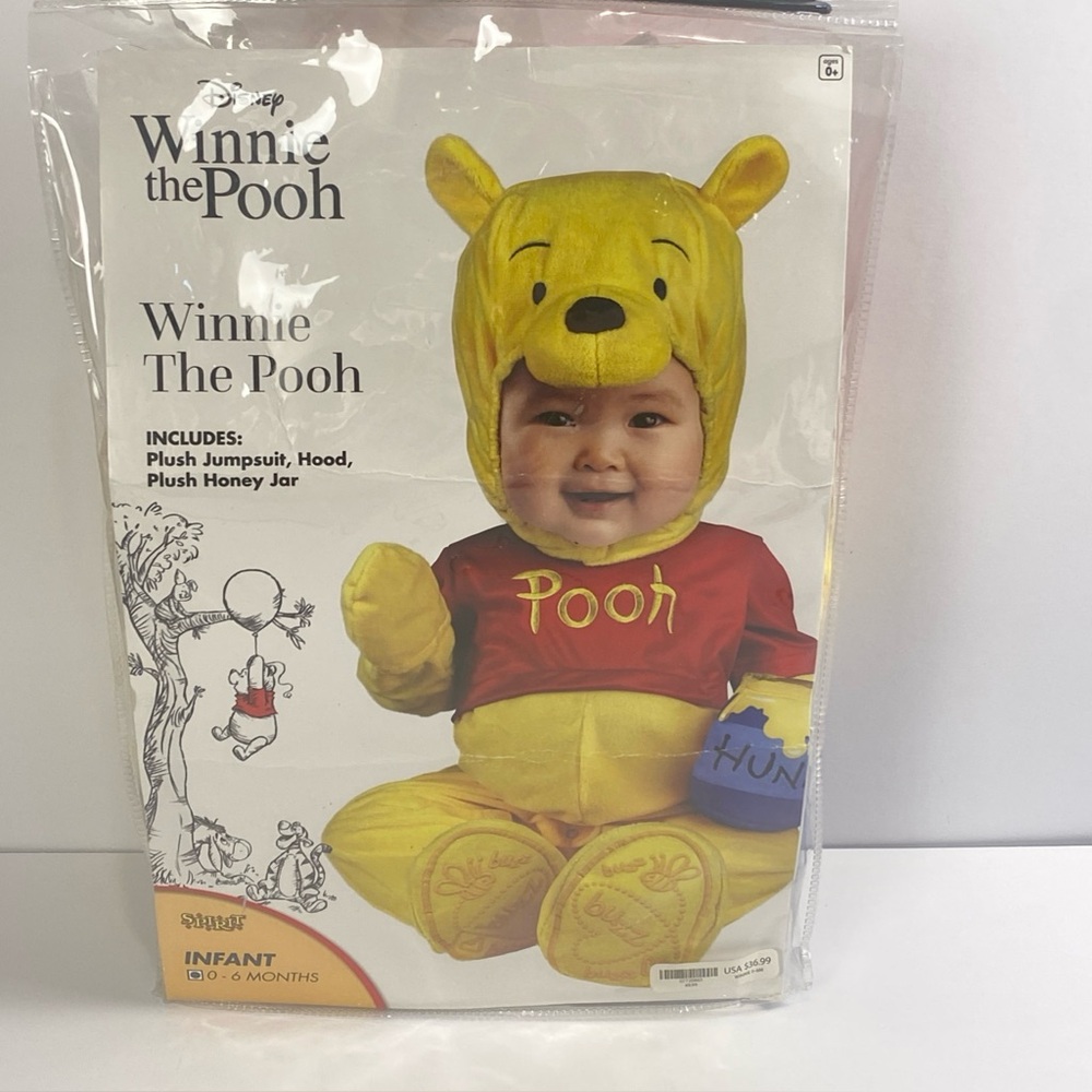 Spirit Disney Halloween Baby Winnie the Pooh Costume 0-6 month